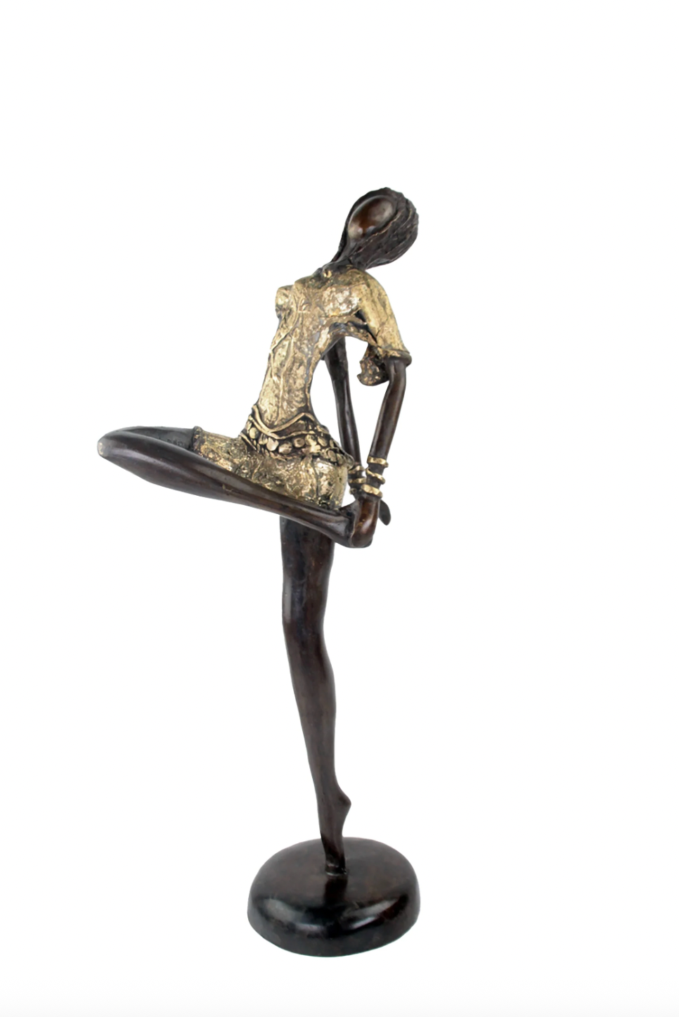 The Dancing Muse 10 - African Bronze Statue