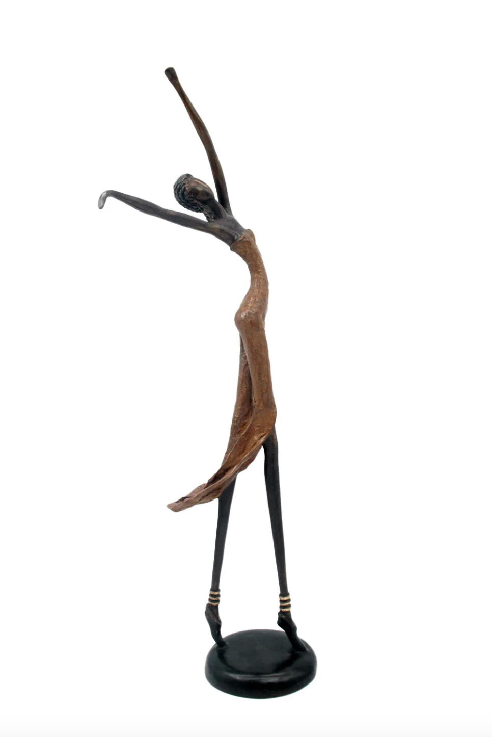 The Dancing Muse 16 - African Bronze Statue