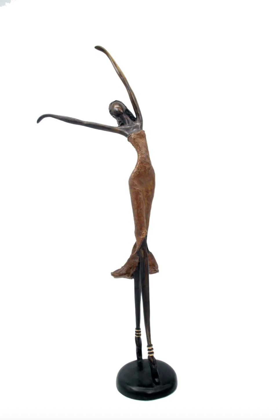 The Dancing Muse 16 - African Bronze Statue