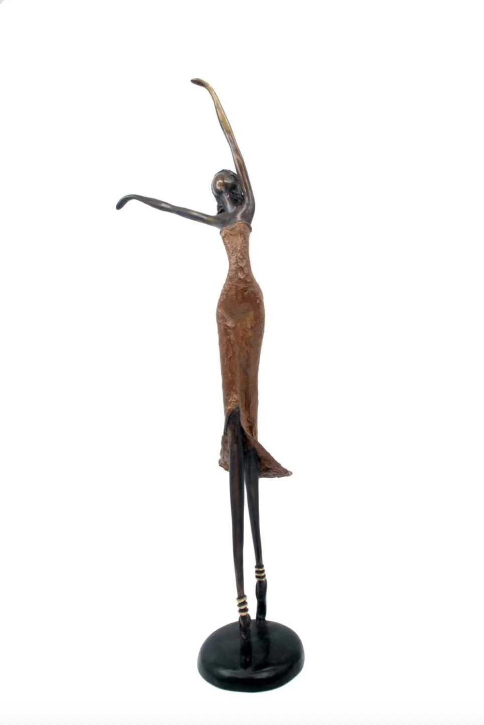 The Dancing Muse 16 - African Bronze Statue