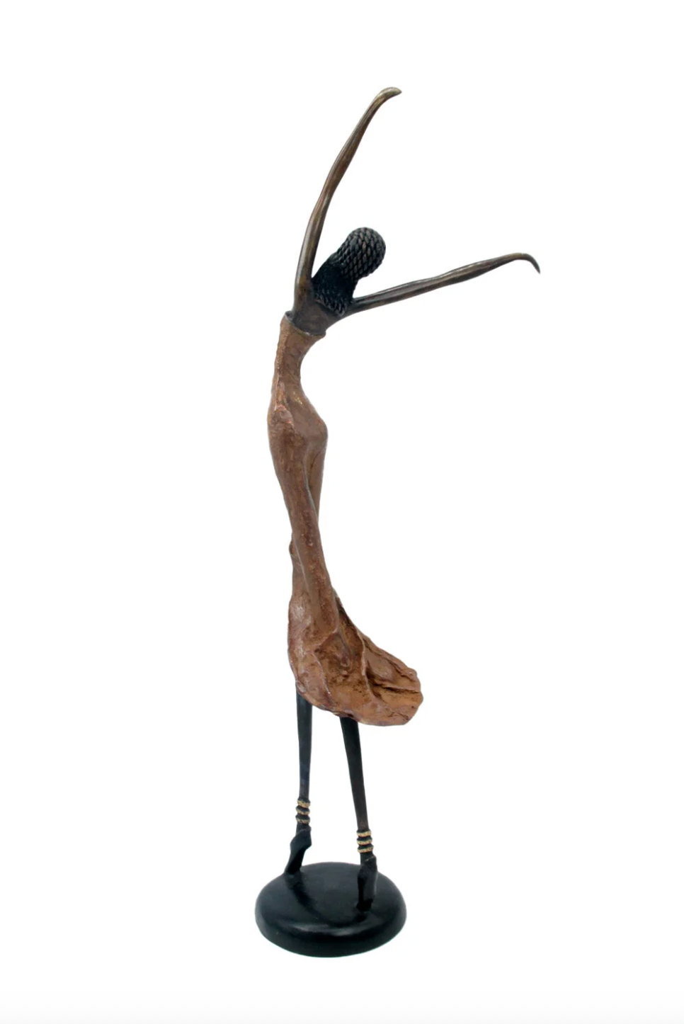 The Dancing Muse 16 - African Bronze Statue