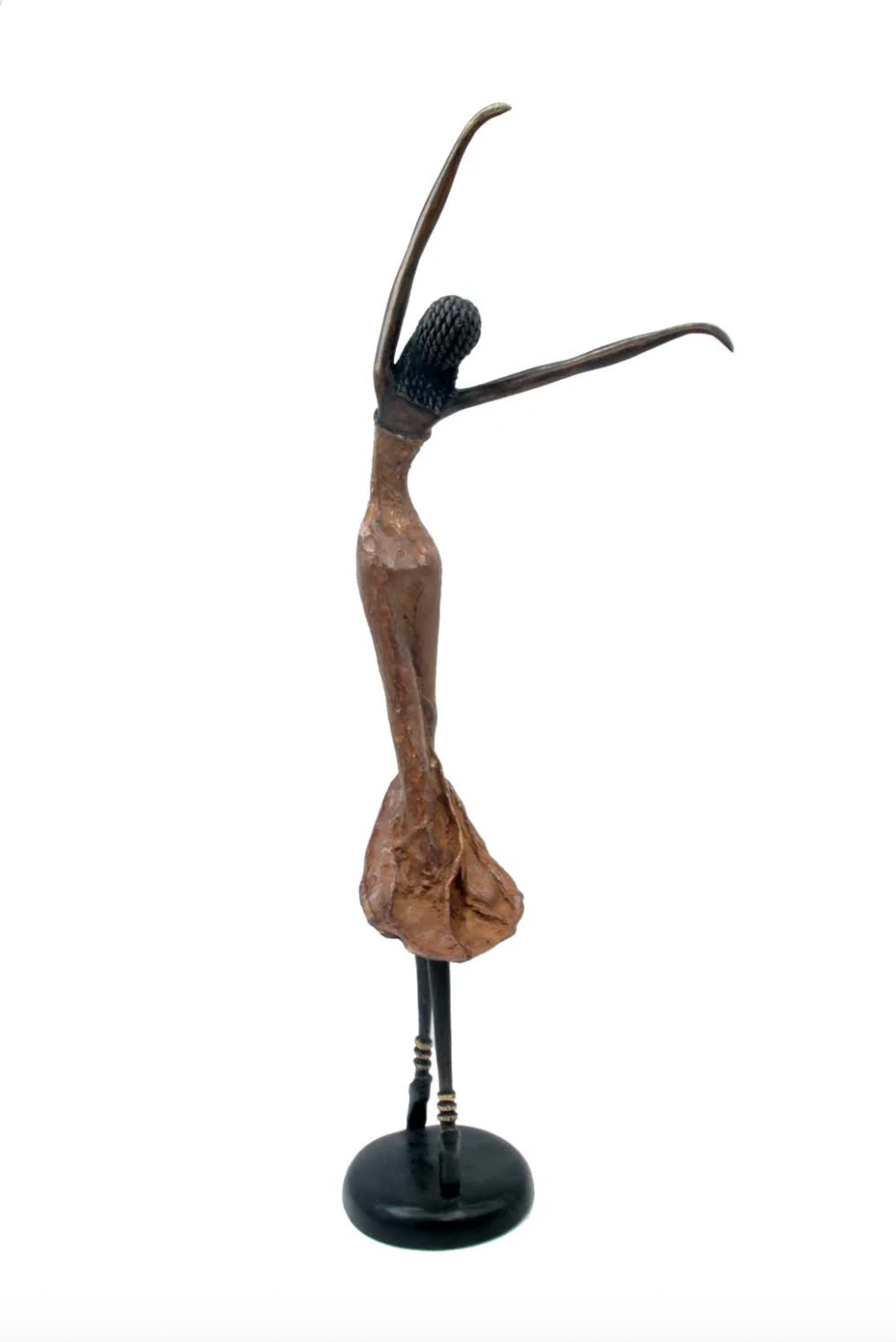 The Dancing Muse 16 - African Bronze Statue