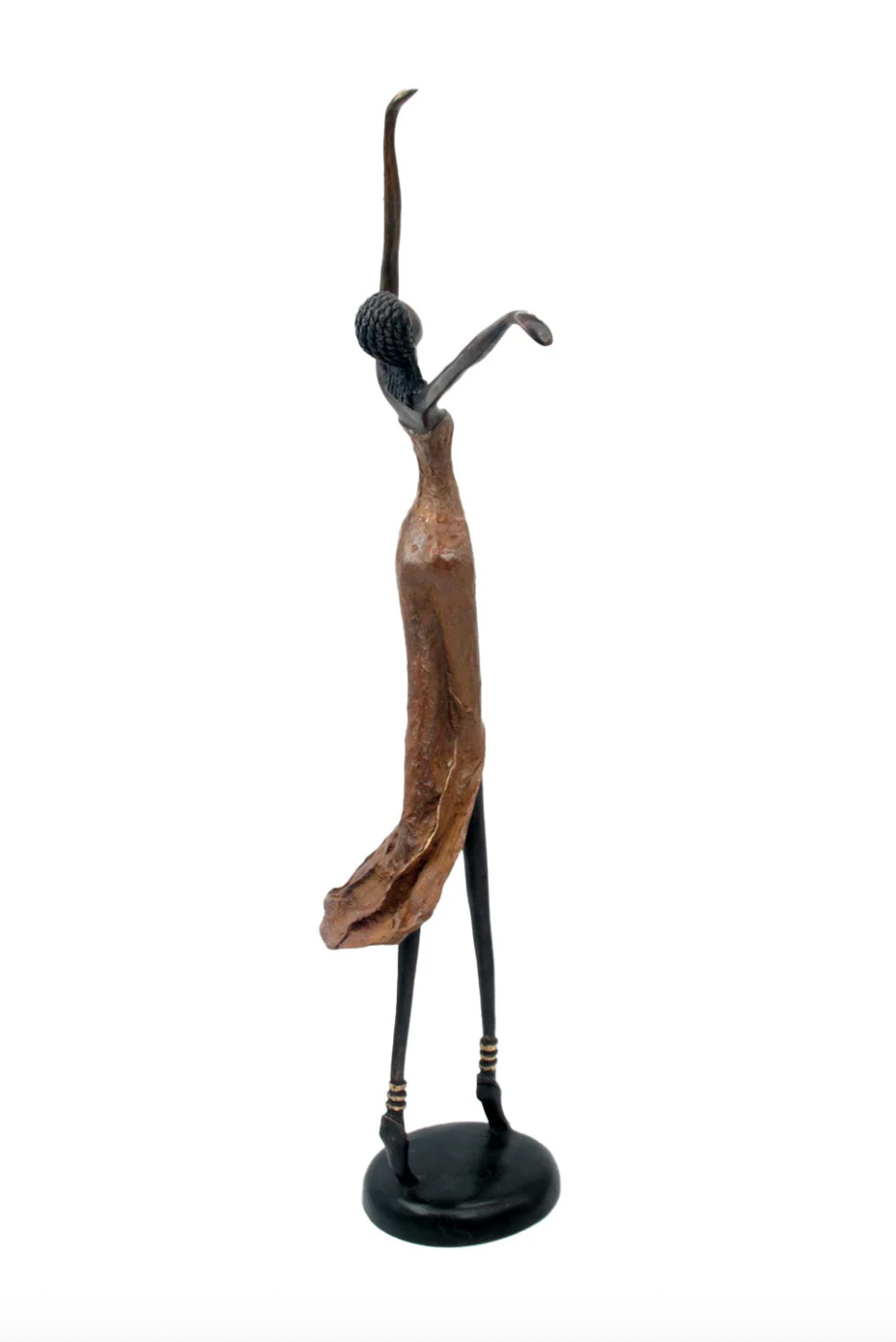 The Dancing Muse 16 - African Bronze Statue