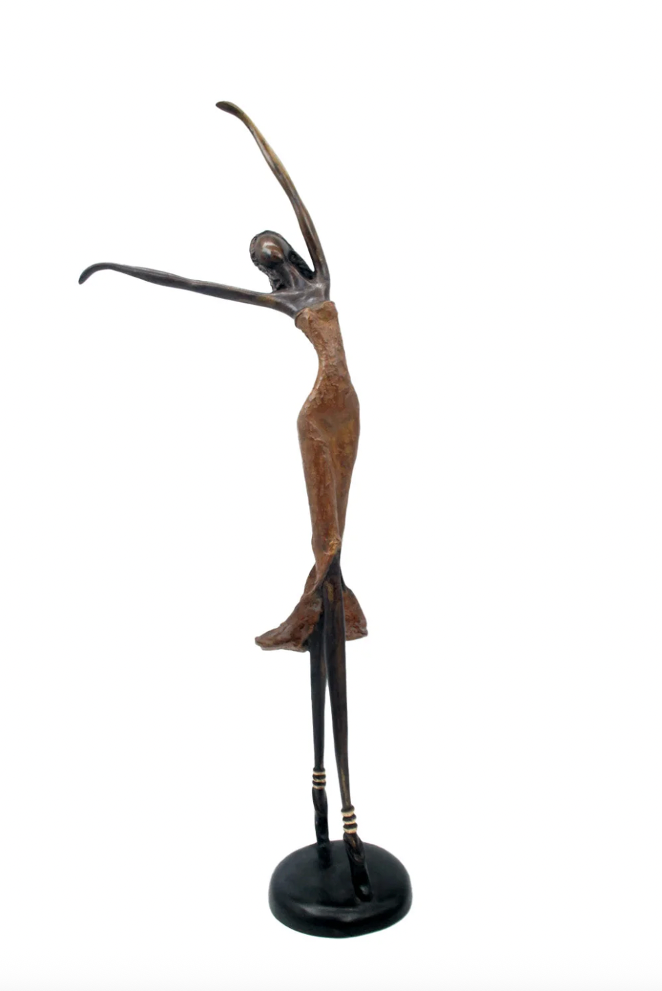 The Dancing Muse 16 - African Bronze Statue