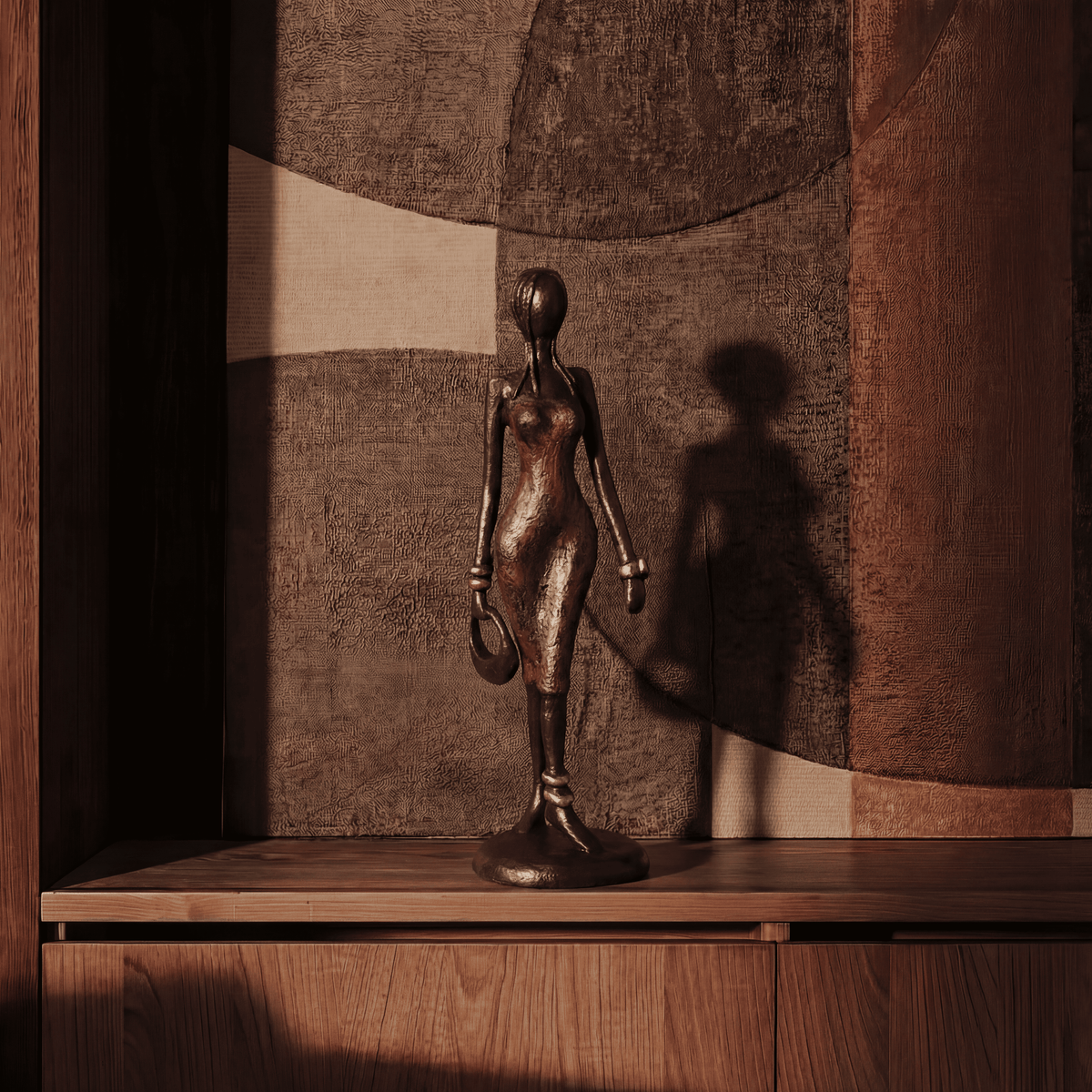 The Muse 03 - West African Bronze Statue