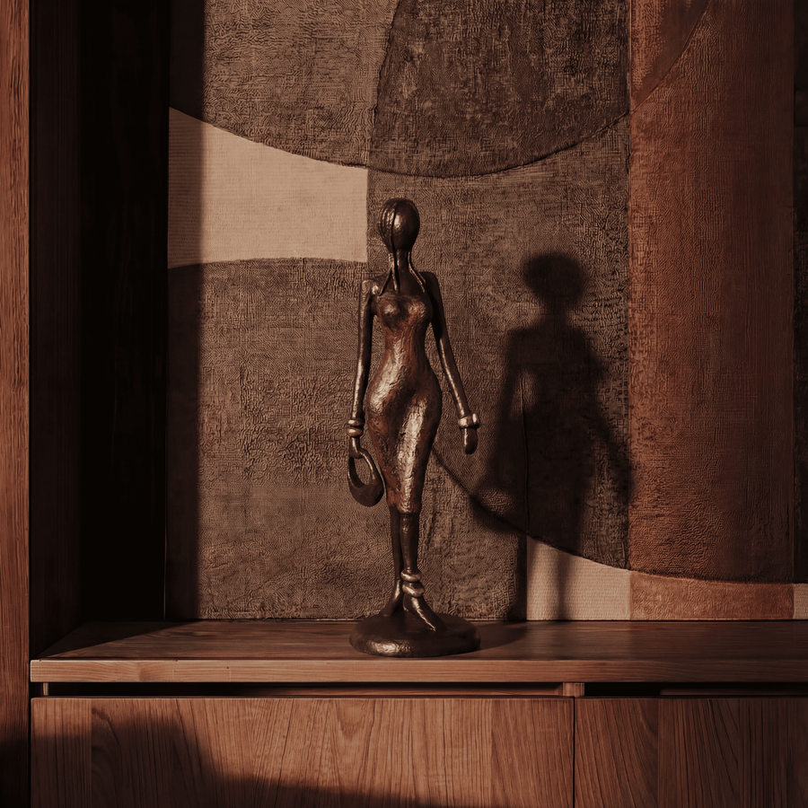 The Muse 03 - West African Bronze Statue