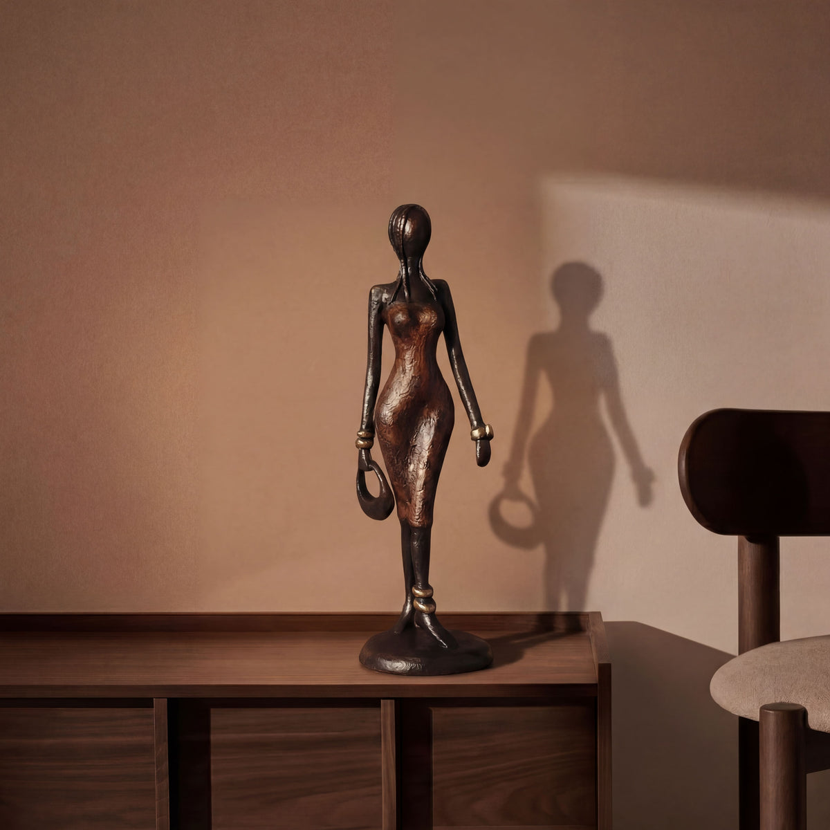 The Muse 03 - West African Bronze Statue