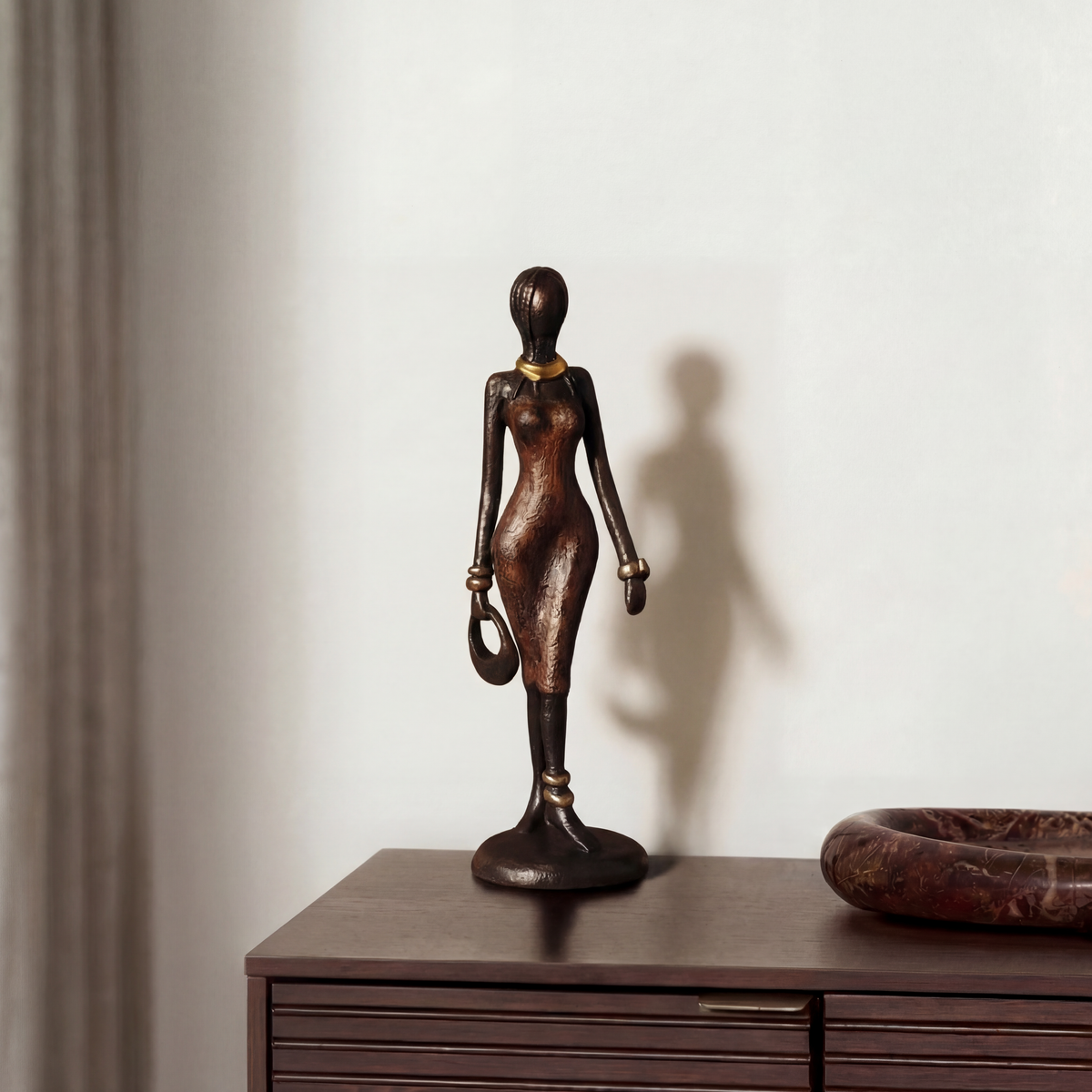 The Muse 03 - West African Bronze Statue