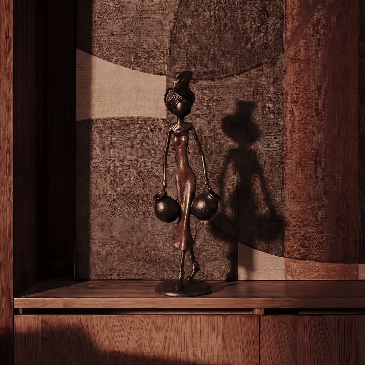 The Muse 04 - West African Bronze Statue