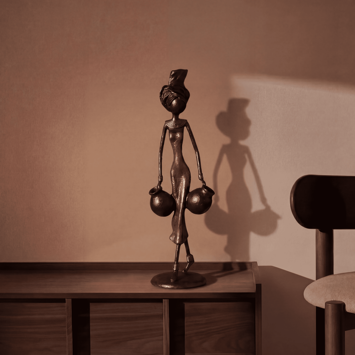 The Muse 04 - West African Bronze Statue