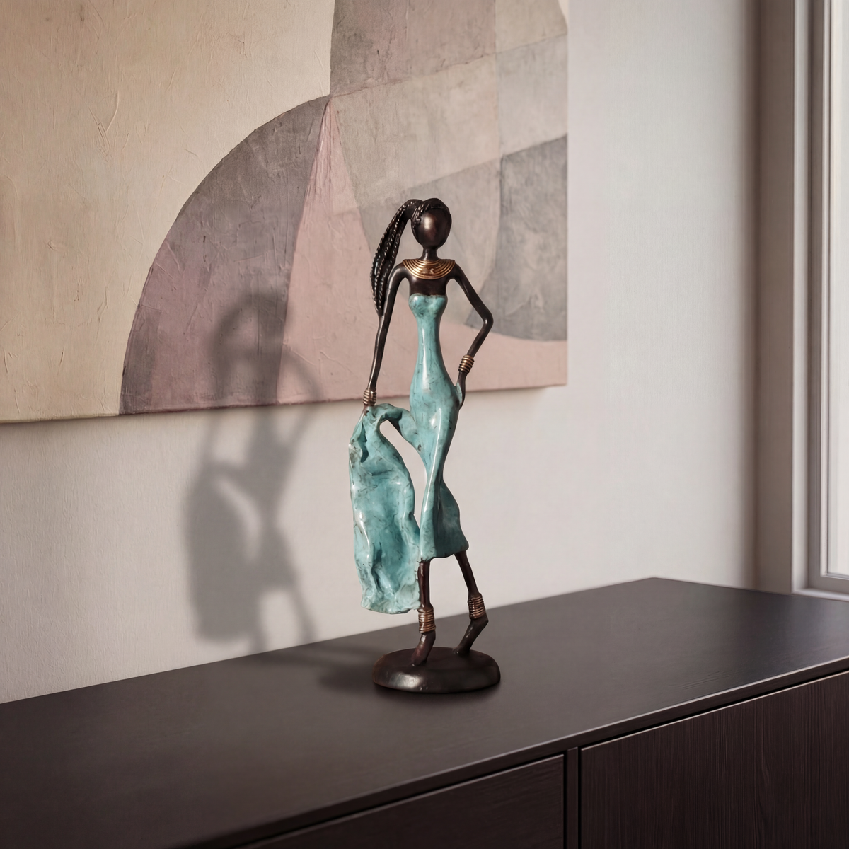 The Muse 05 - West African Bronze Statue