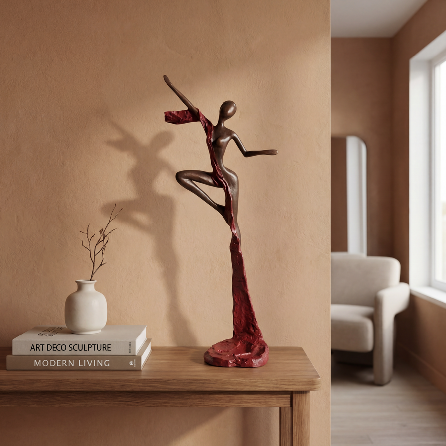 The Dancing Muse 01 - African Bronze Statue