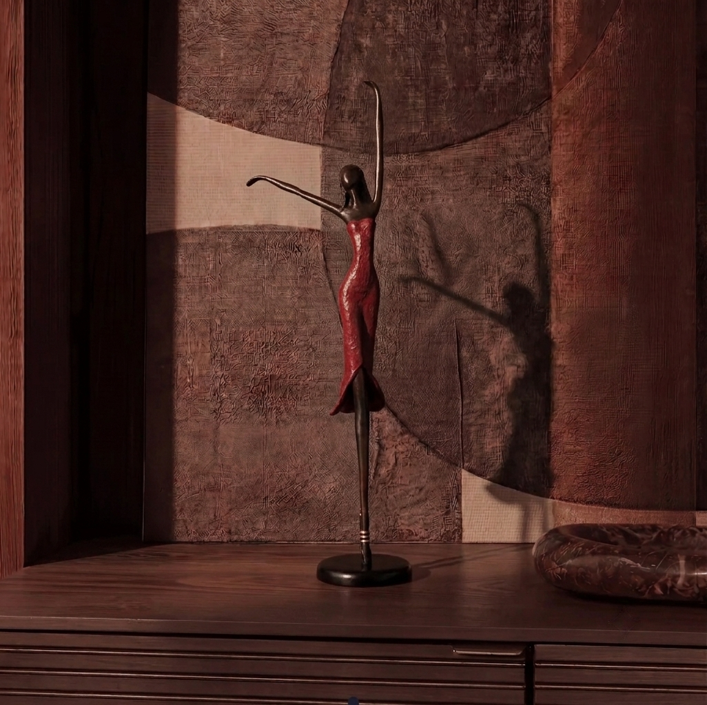 The Dancing Muse 15 - African Bronze Statue