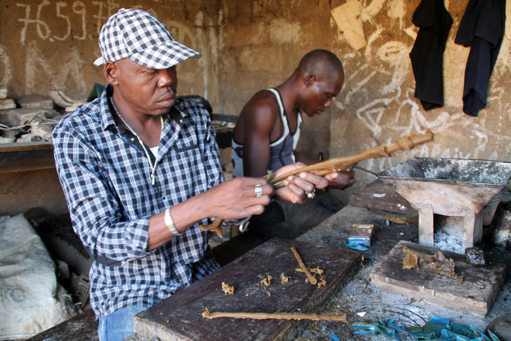 The bronze workshop of Issouf, Boureima and Boukary in Ouagadougou