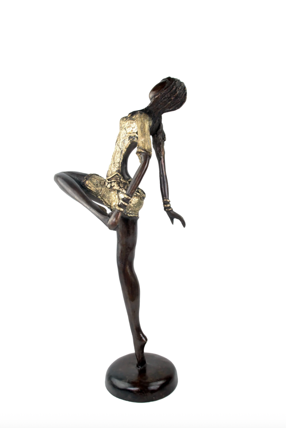 The Dancing Muse 10 - African Bronze Statue