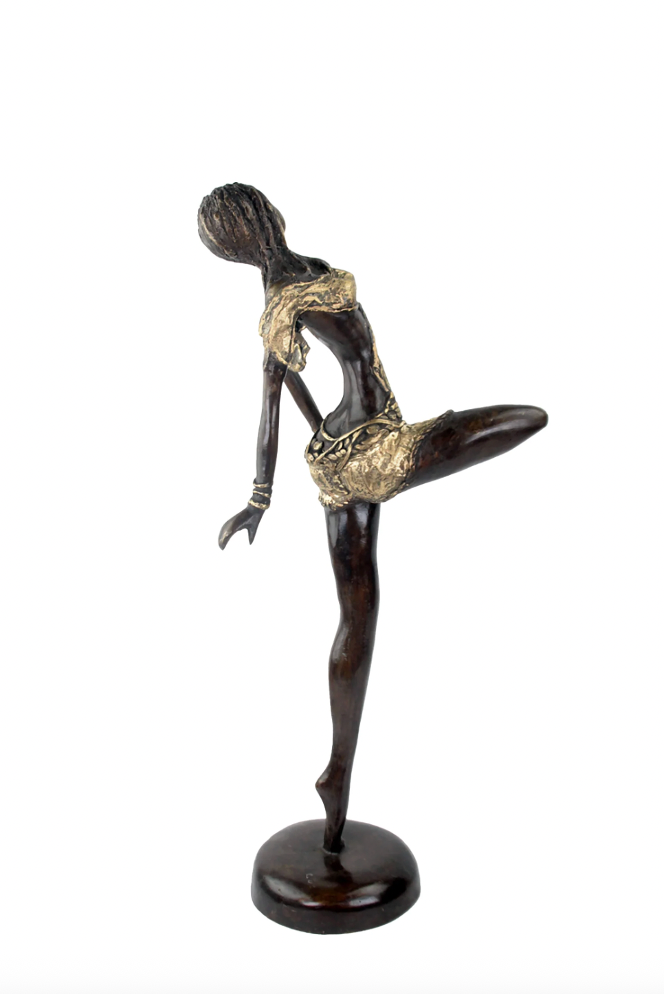 The Dancing Muse 10 - African Bronze Statue