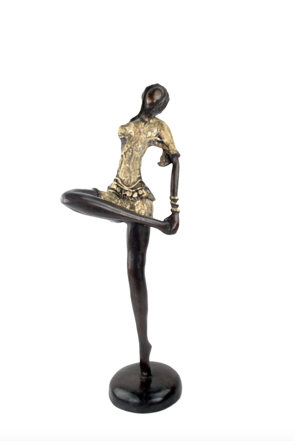 The Dancing Muse 10 - African Bronze Statue