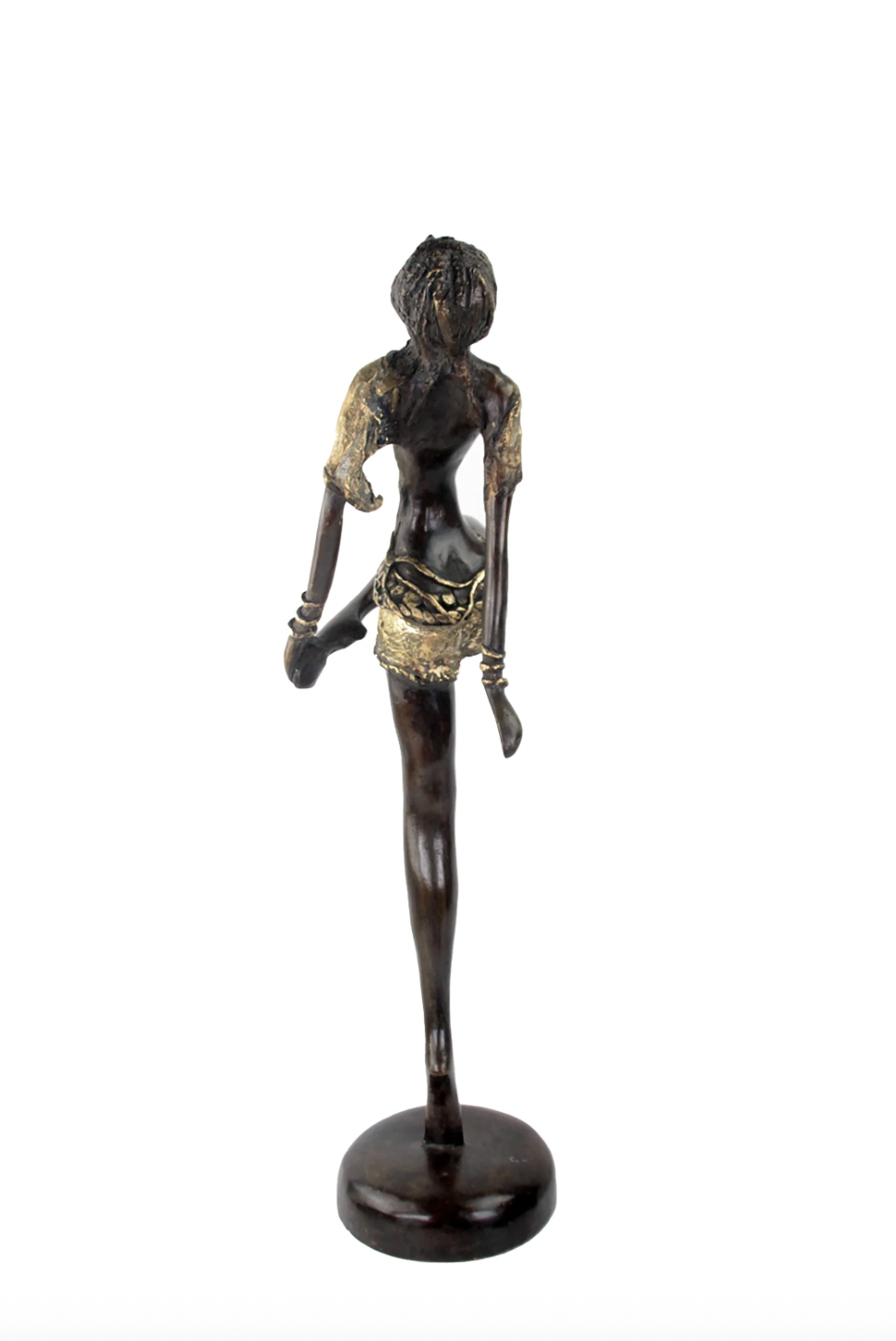 The Dancing Muse 10 - African Bronze Statue