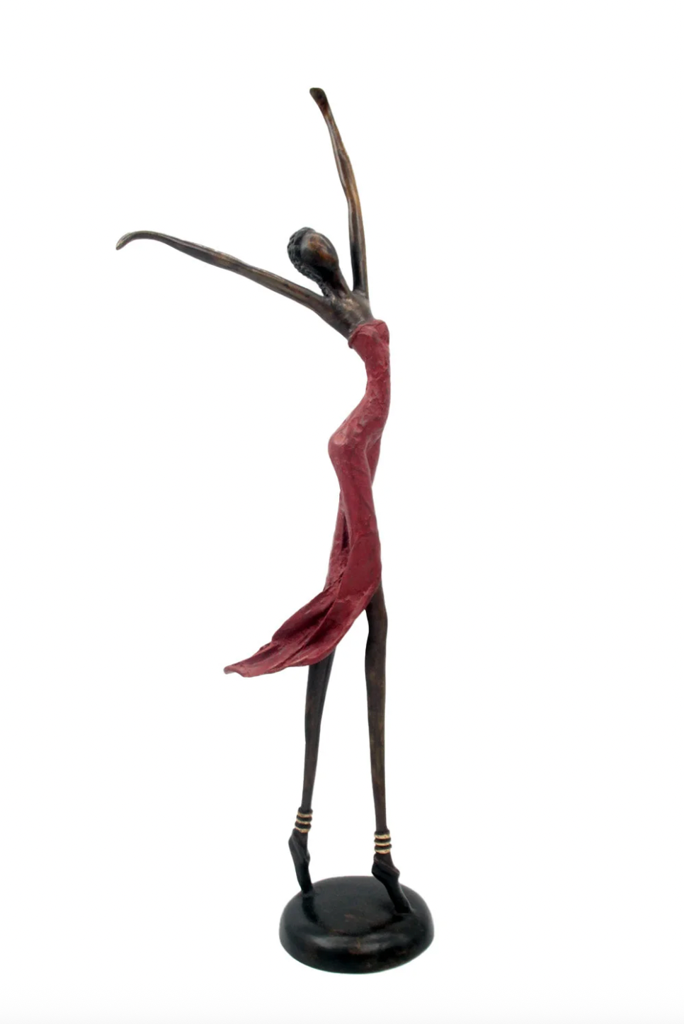 The Dancing Muse 15 - African Bronze Statue