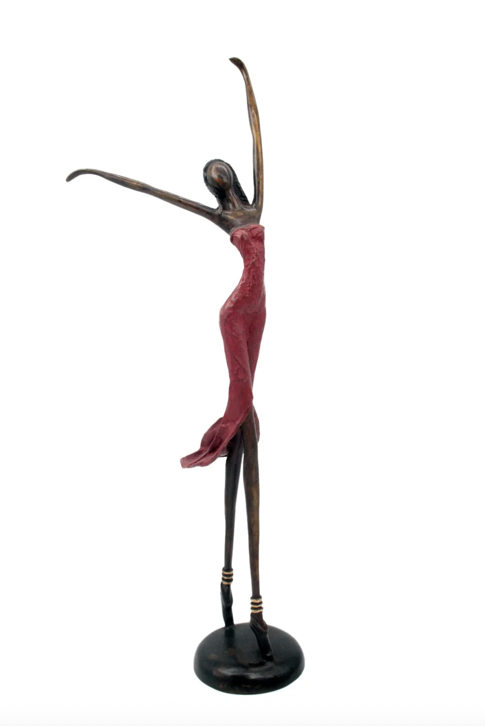 The Dancing Muse 15 - African Bronze Statue