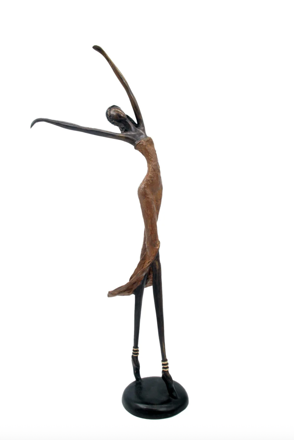 The Dancing Muse 16 - African Bronze Statue