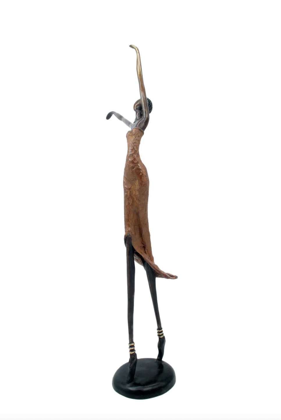 The Dancing Muse 16 - African Bronze Statue
