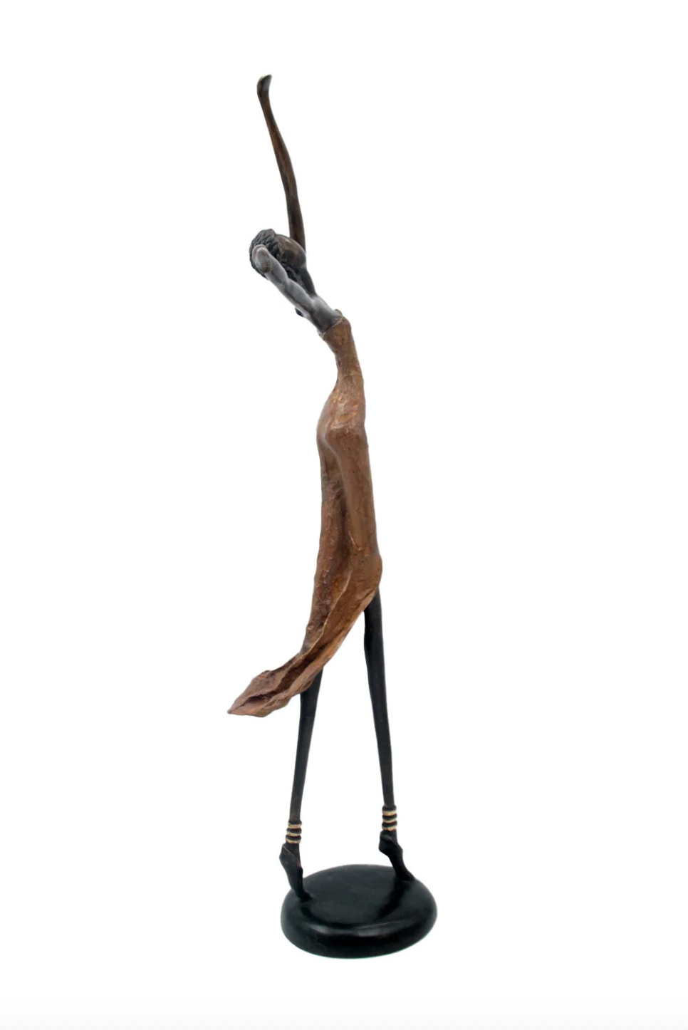 The Dancing Muse 16 - African Bronze Statue