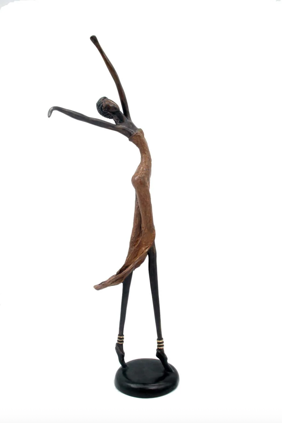 The Dancing Muse 16 - African Bronze Statue