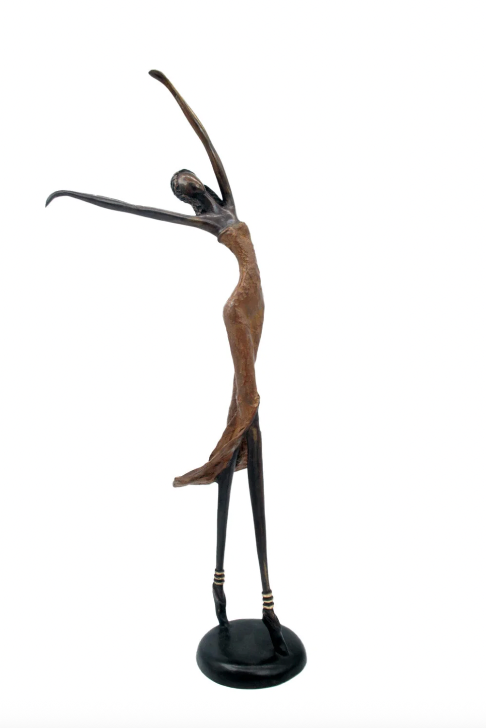 The Dancing Muse 16 - African Bronze Statue