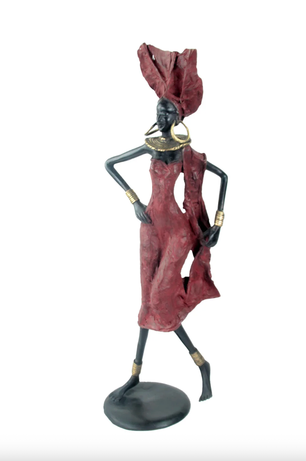 The Dancing Muse 11 - African Bronze Statue