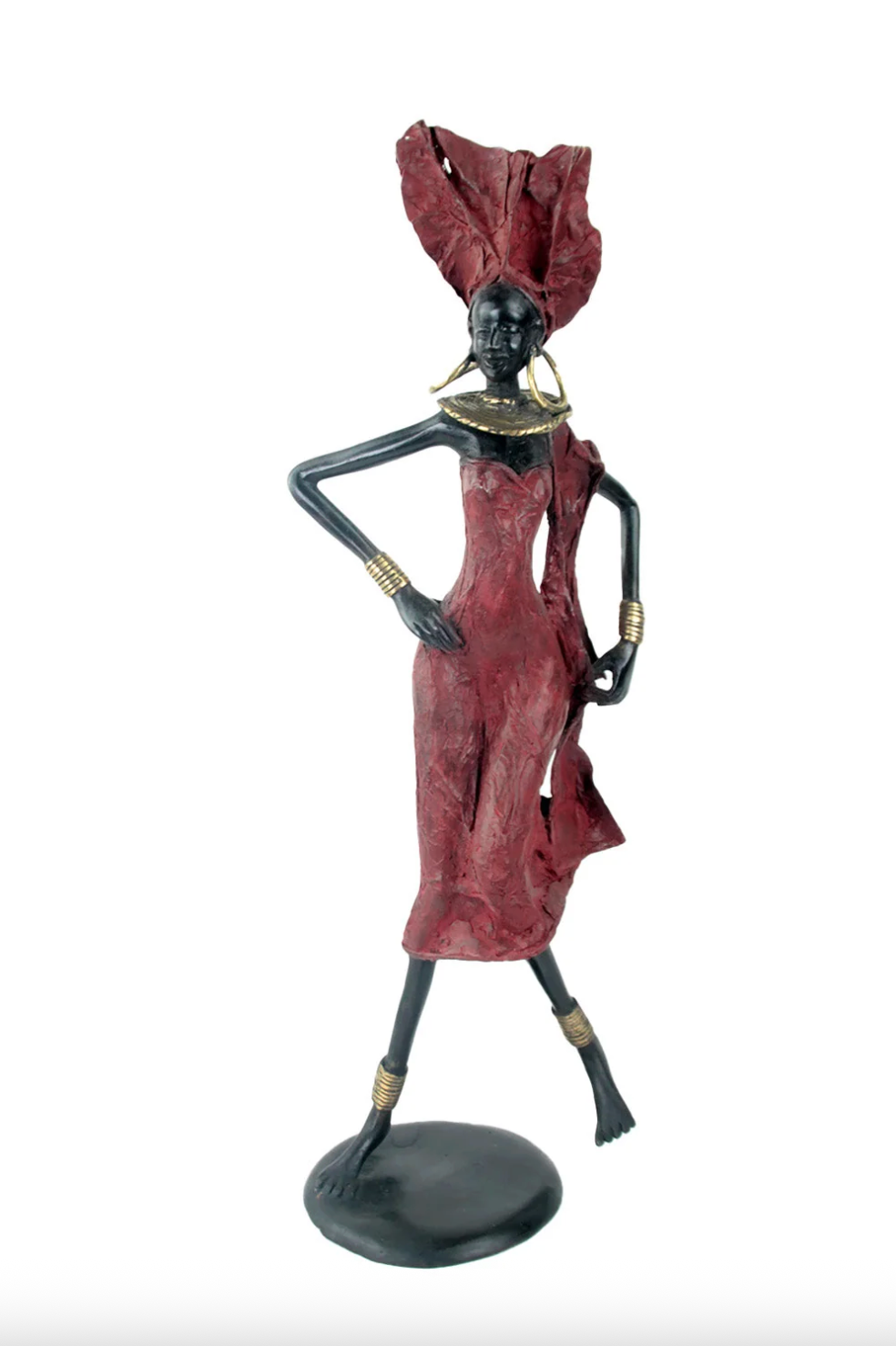 The Dancing Muse 11 - African Bronze Statue