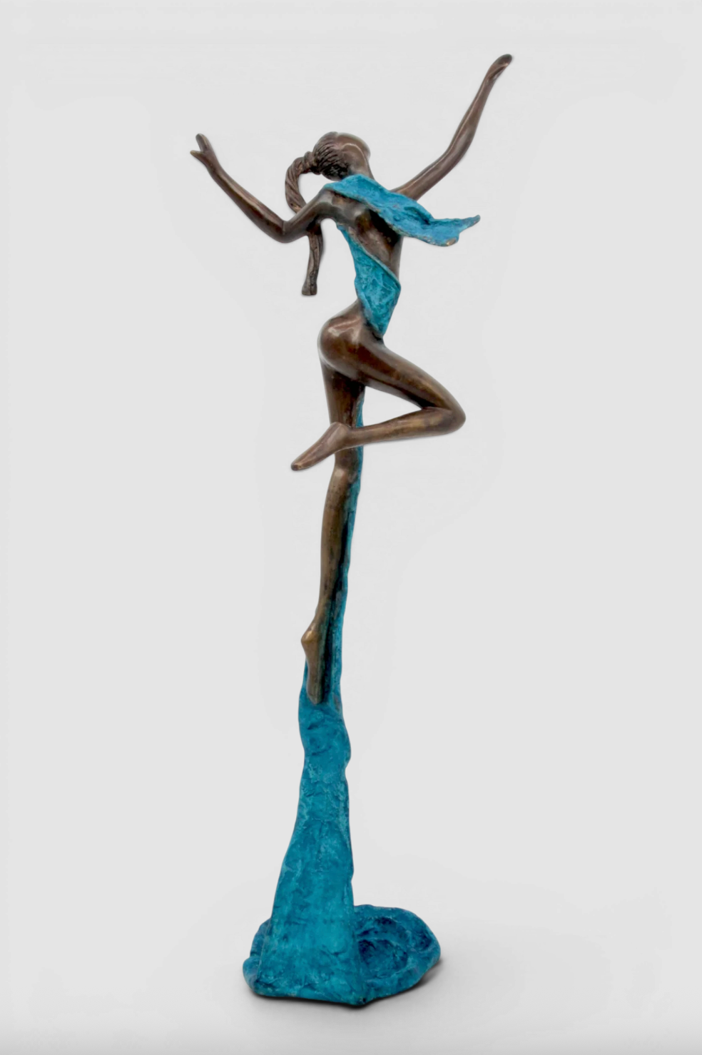 The Dancing Muse 12 - African Bronze Statue