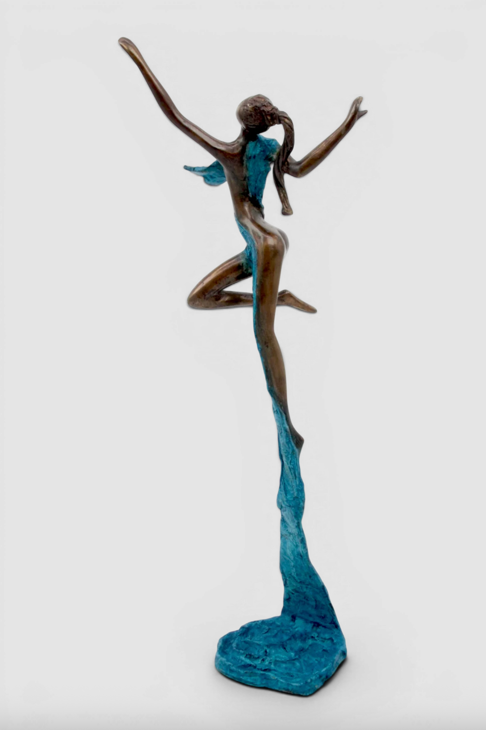 The Dancing Muse 12 - African Bronze Statue