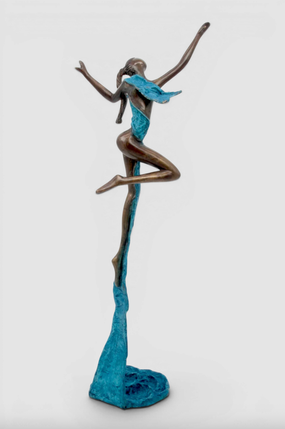 The Dancing Muse 12 - African Bronze Statue