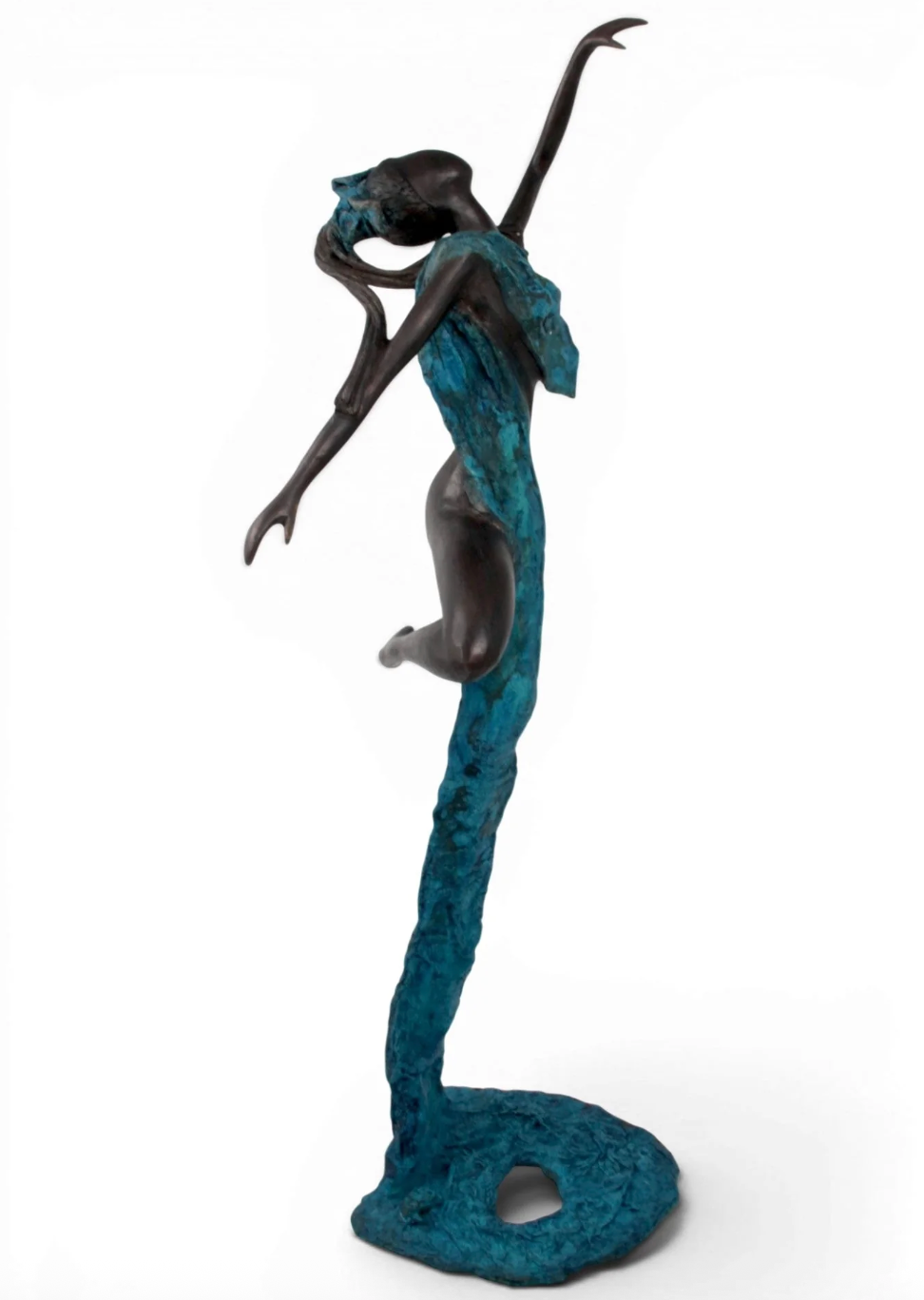 The Dancing Muse 14 - African Bronze Statue