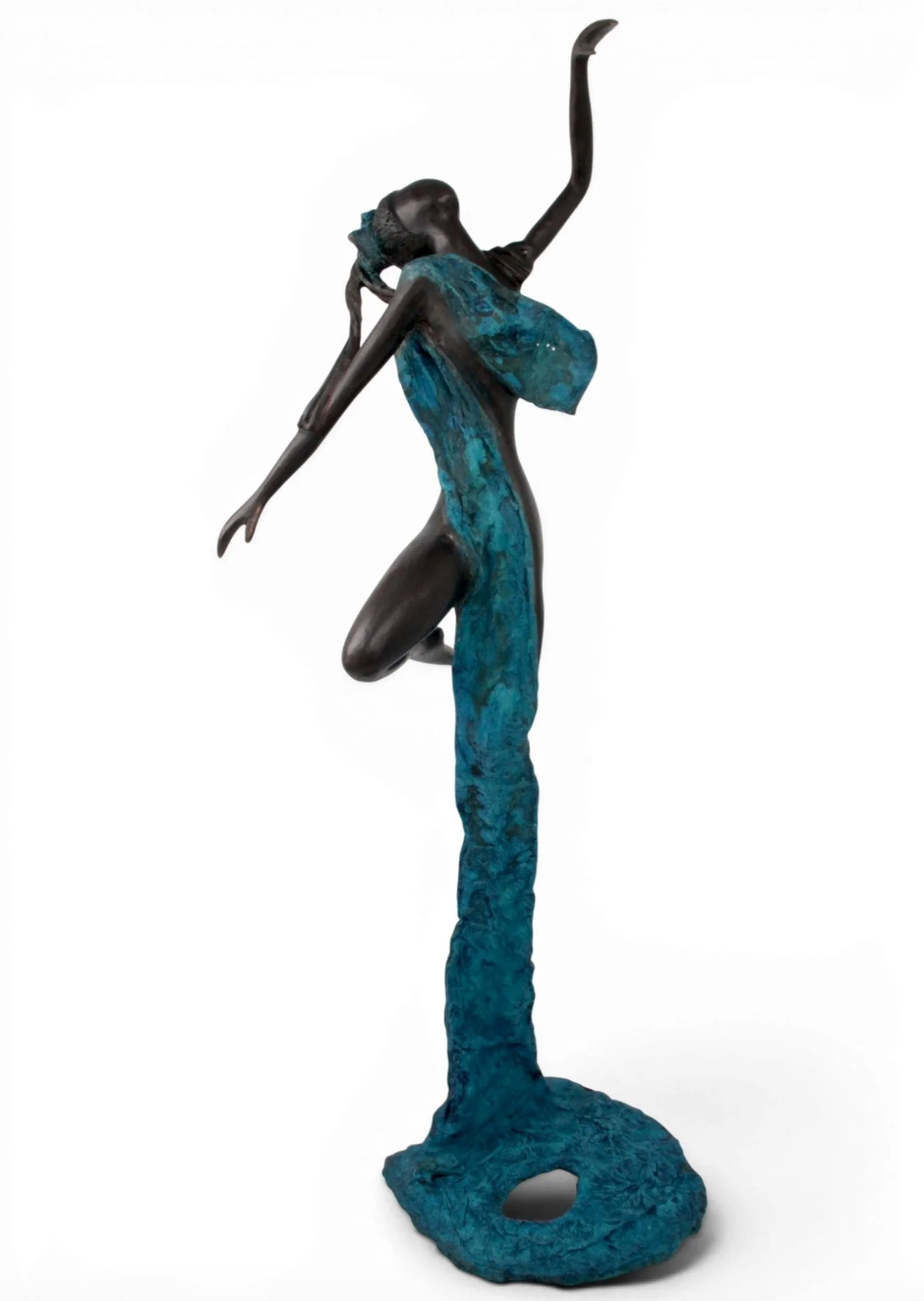 The Dancing Muse 14 - African Bronze Statue