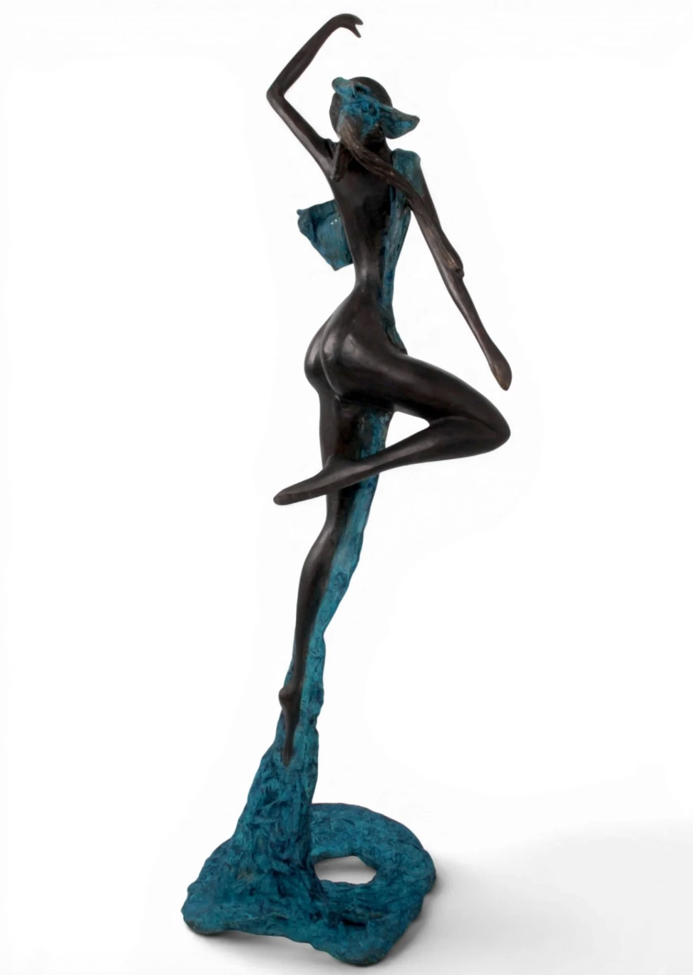 The Dancing Muse 14 - African Bronze Statue