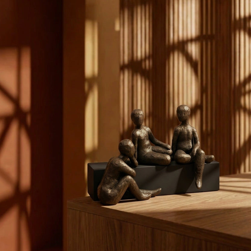 Likambo - Three Seated Figures