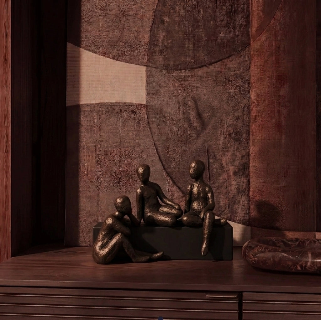 Likambo - Three Seated Figures