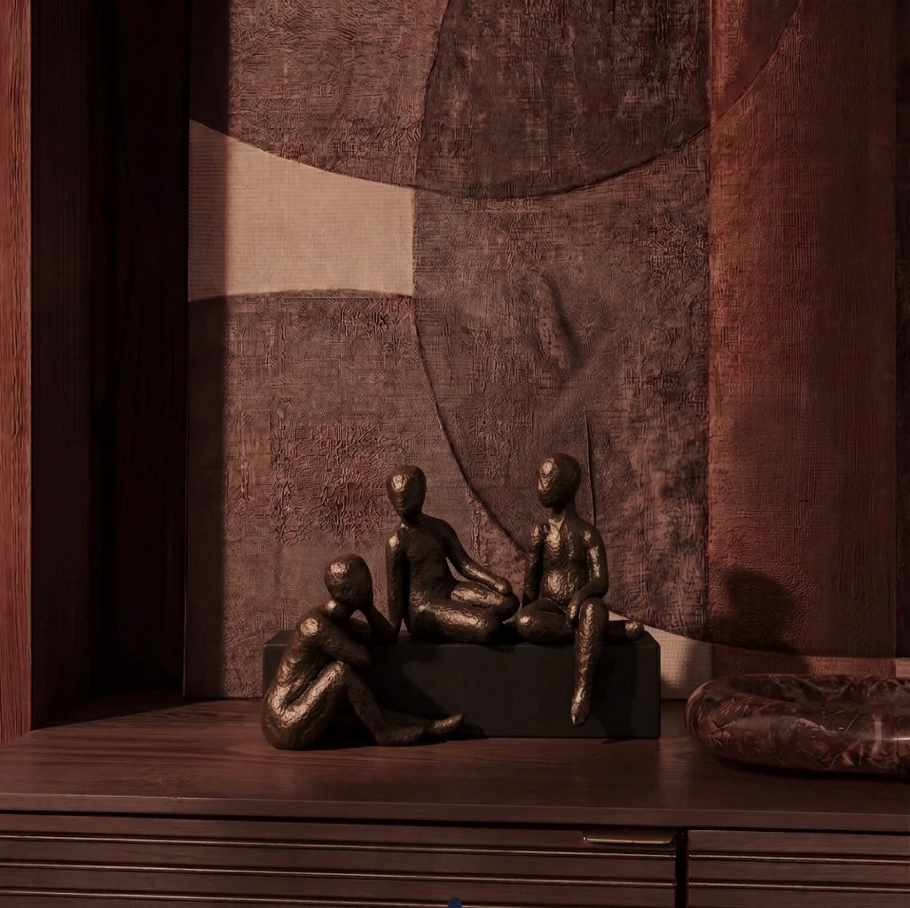 Likambo - Three Seated Figures
