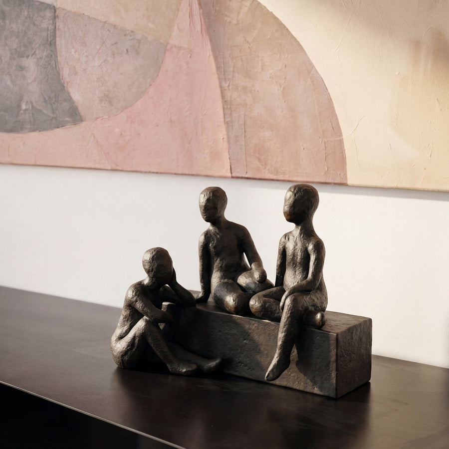 Likambo - Three Seated Figures