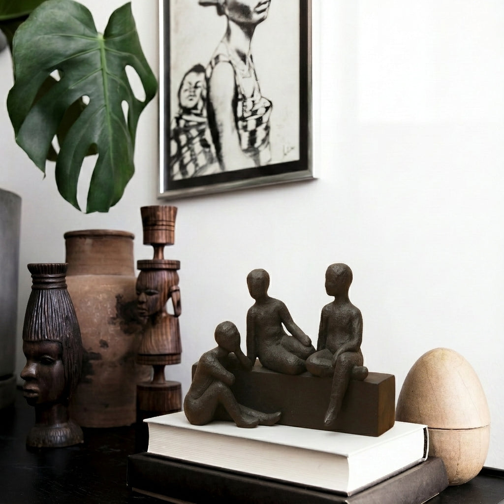 Likambo - Three Seated Figures