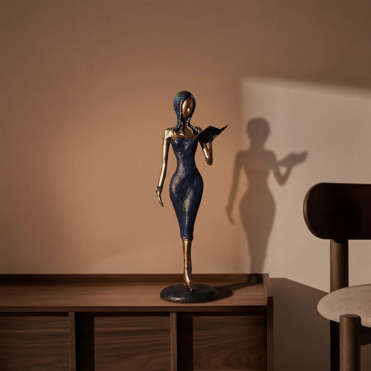 The Muse 01 - West African Bronze Statue