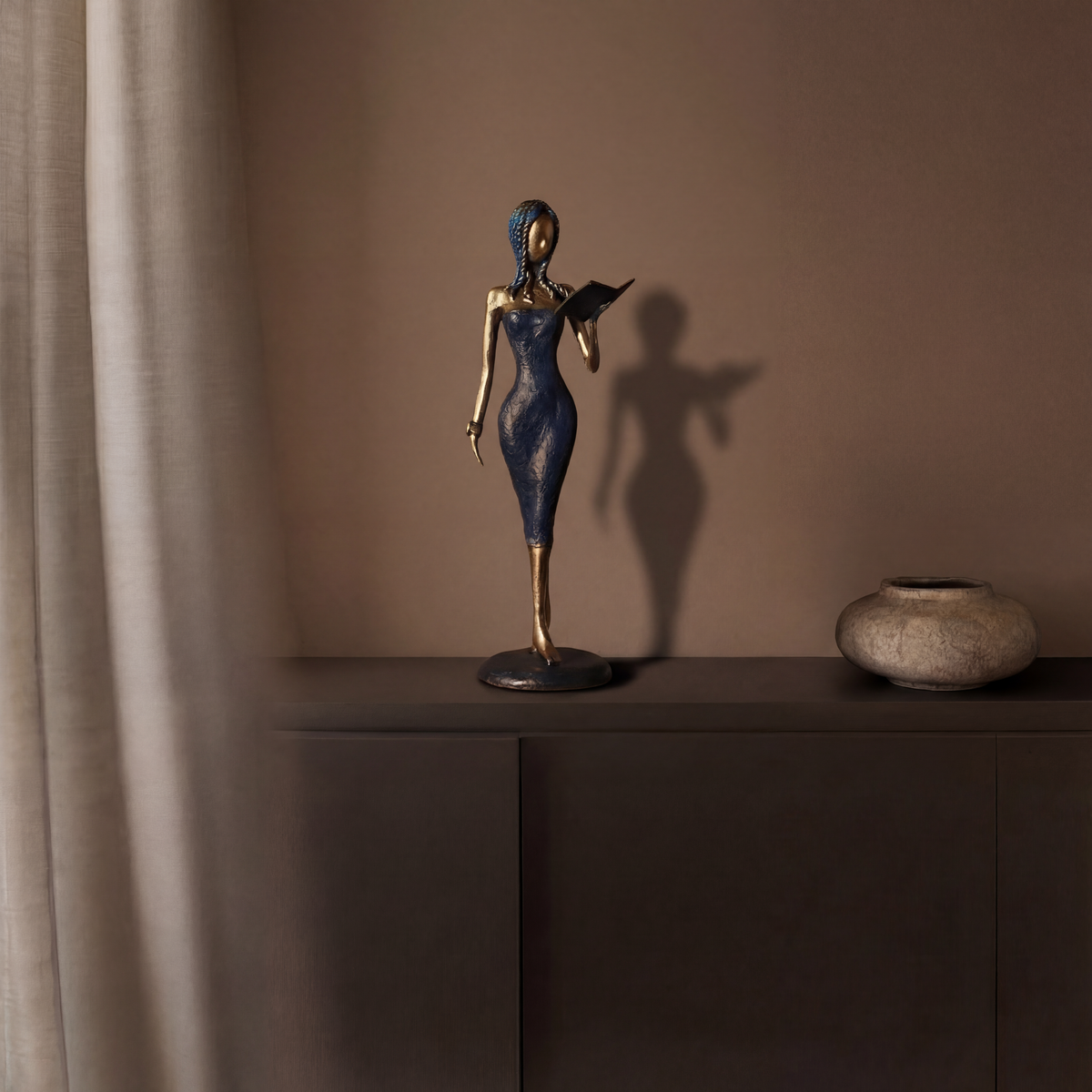 The Muse 01 - West African Bronze Statue