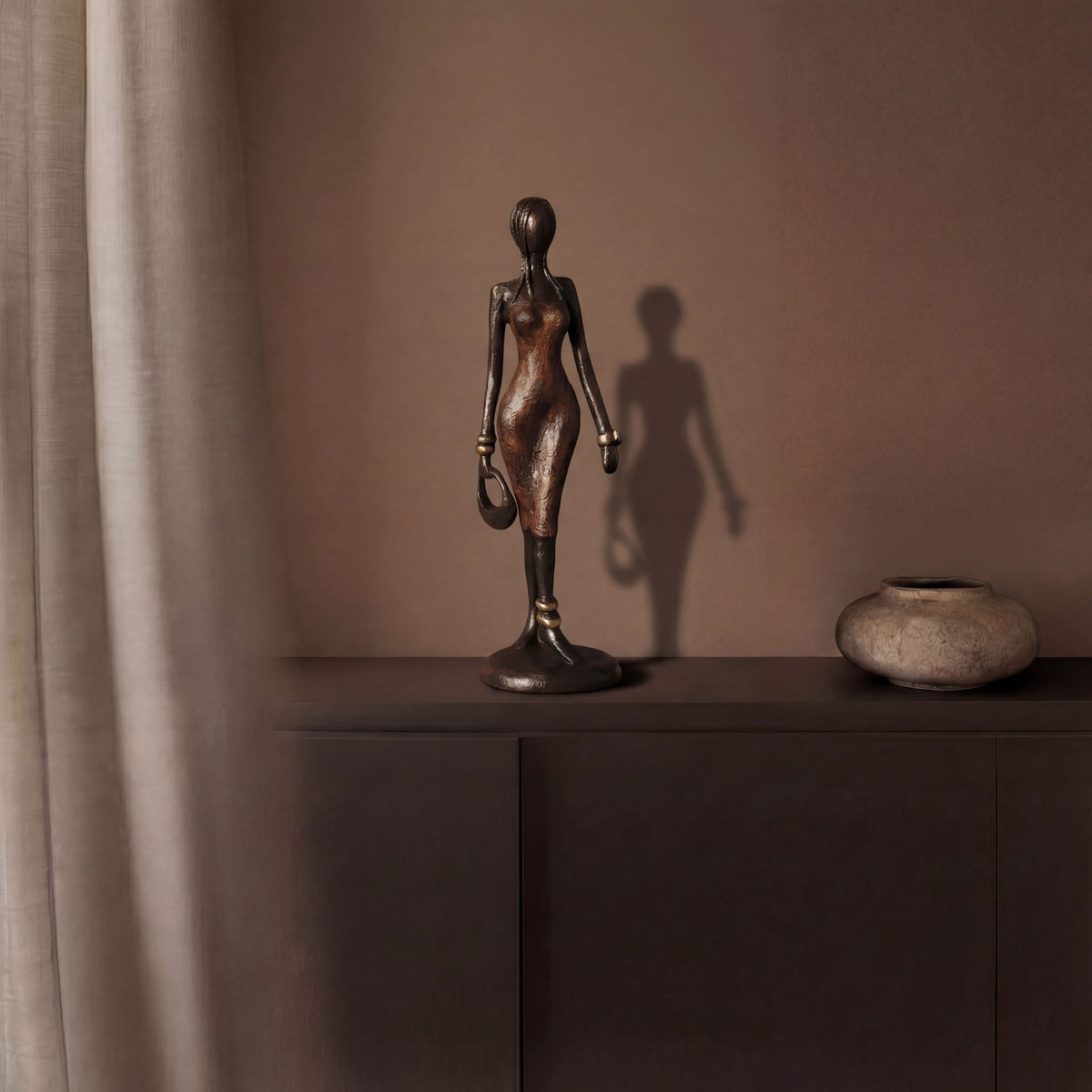The Muse 03 - West African Bronze Statue