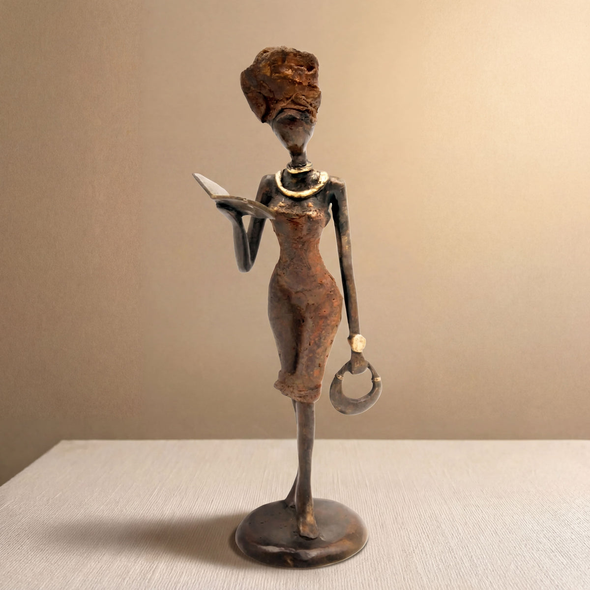 The Muse 02 - West African Bronze Statue