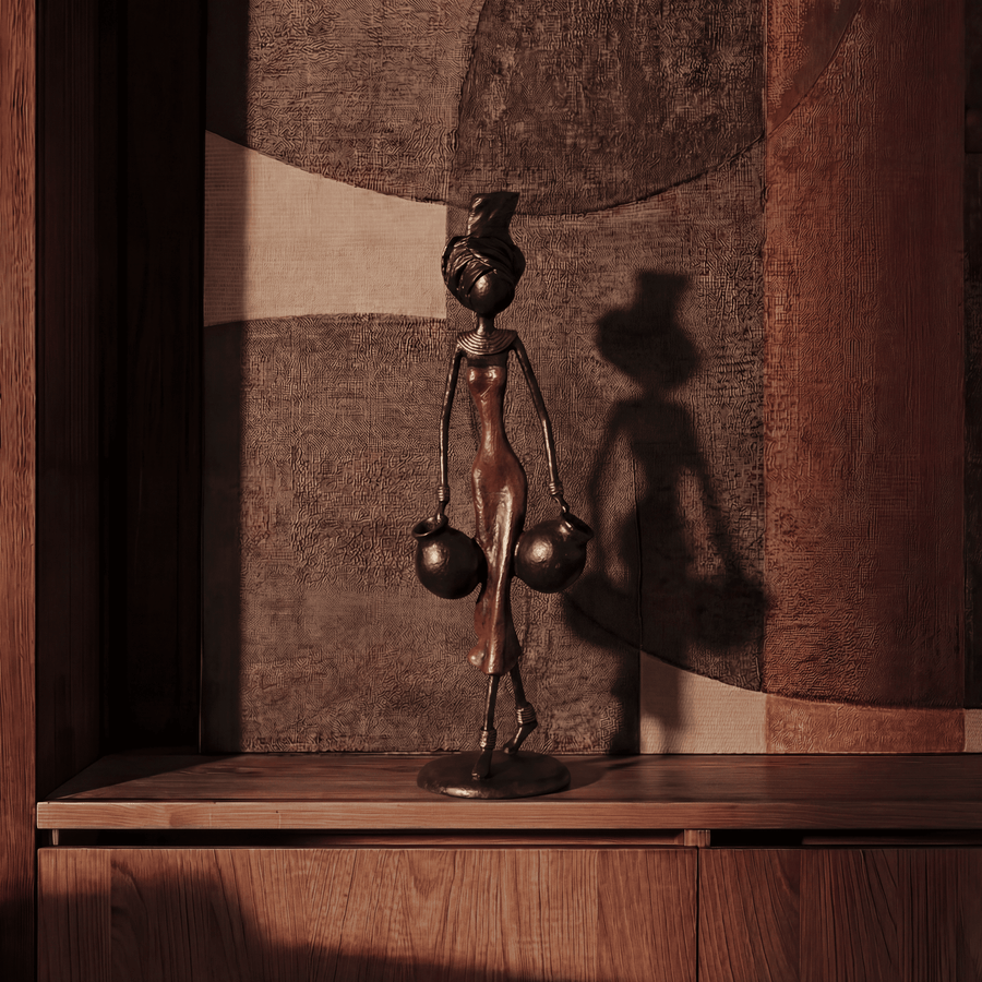 The Muse 04 - West African Bronze Statue