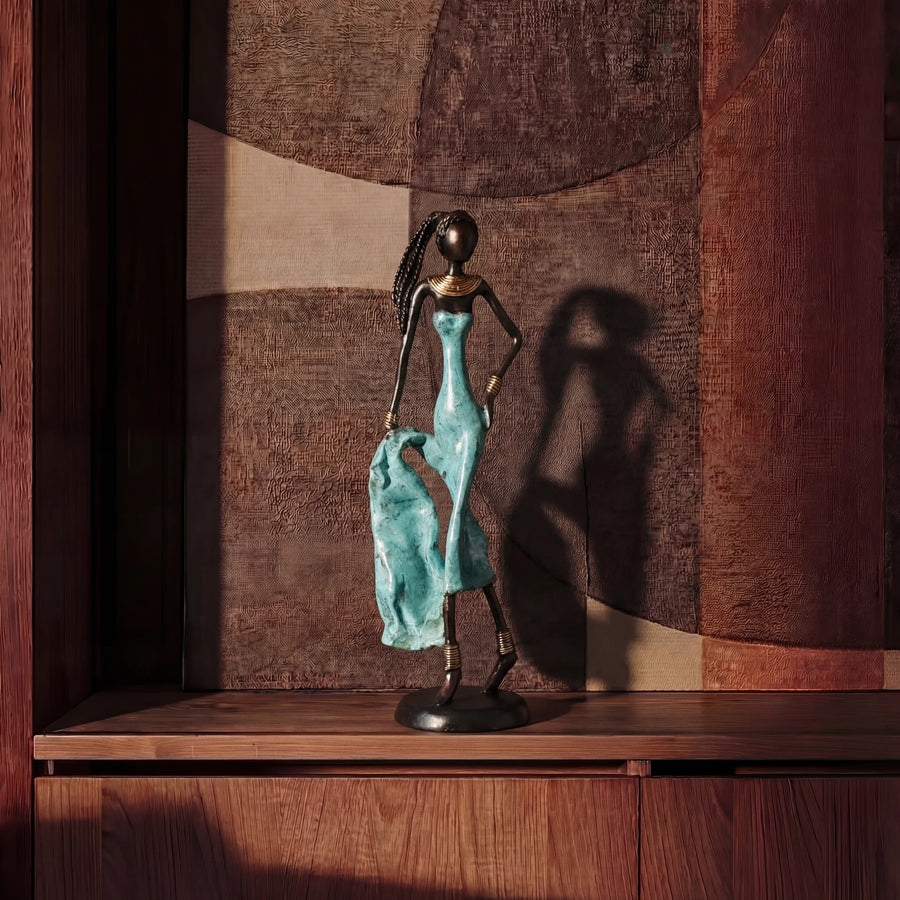 The Muse 05 - West African Bronze Statue