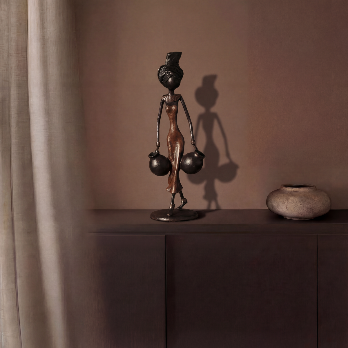 The Muse 04 - West African Bronze Statue