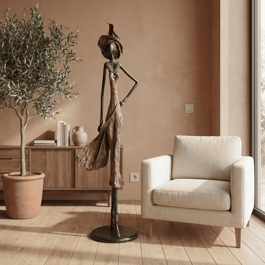 The Muse 10 - West African Bronze Statue